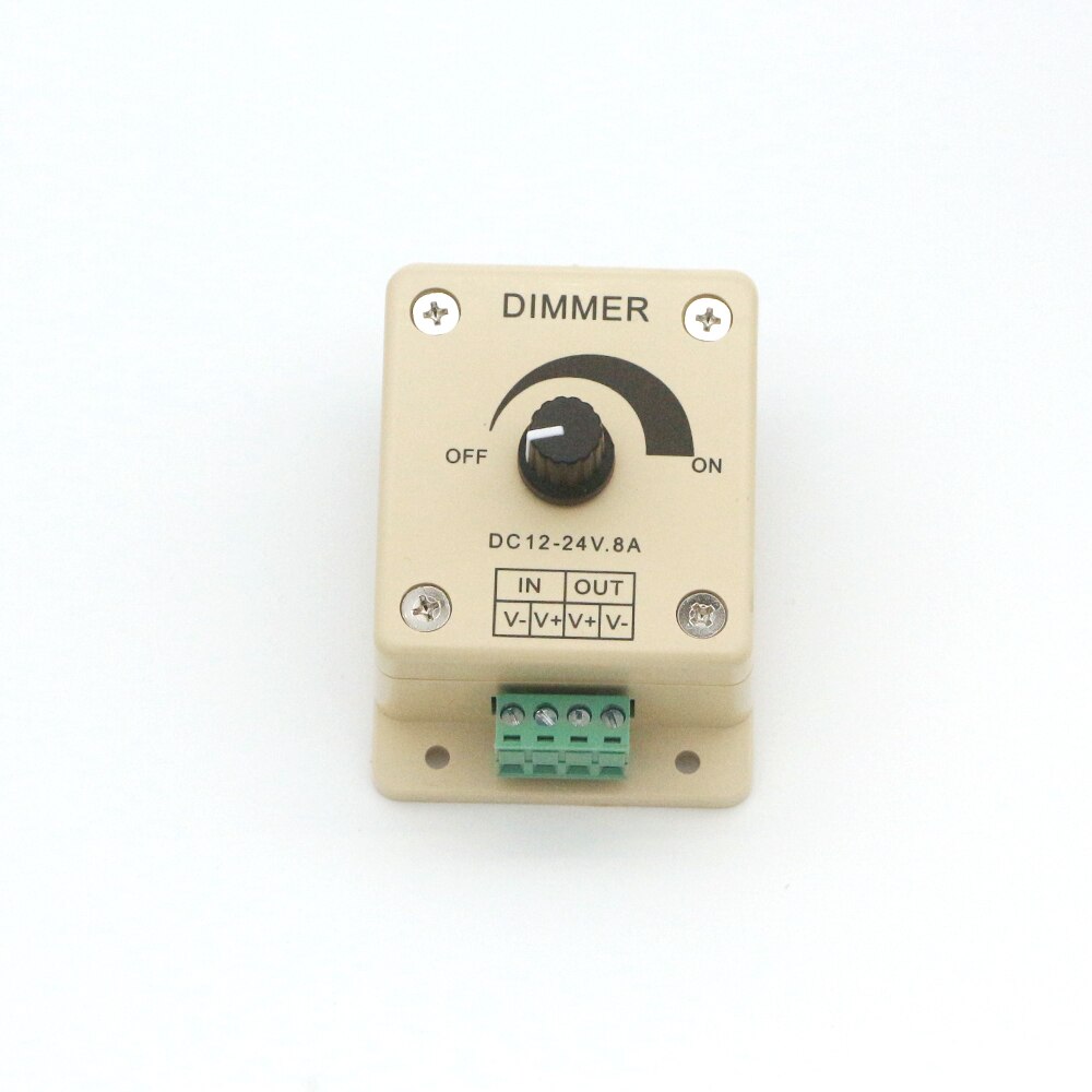 LED Dimmer DC 12V 24V 8A Verstelbare Helderheid Lamp Driver Enkele Kleur 5050 5630 led Strip Licht voeding Controller
