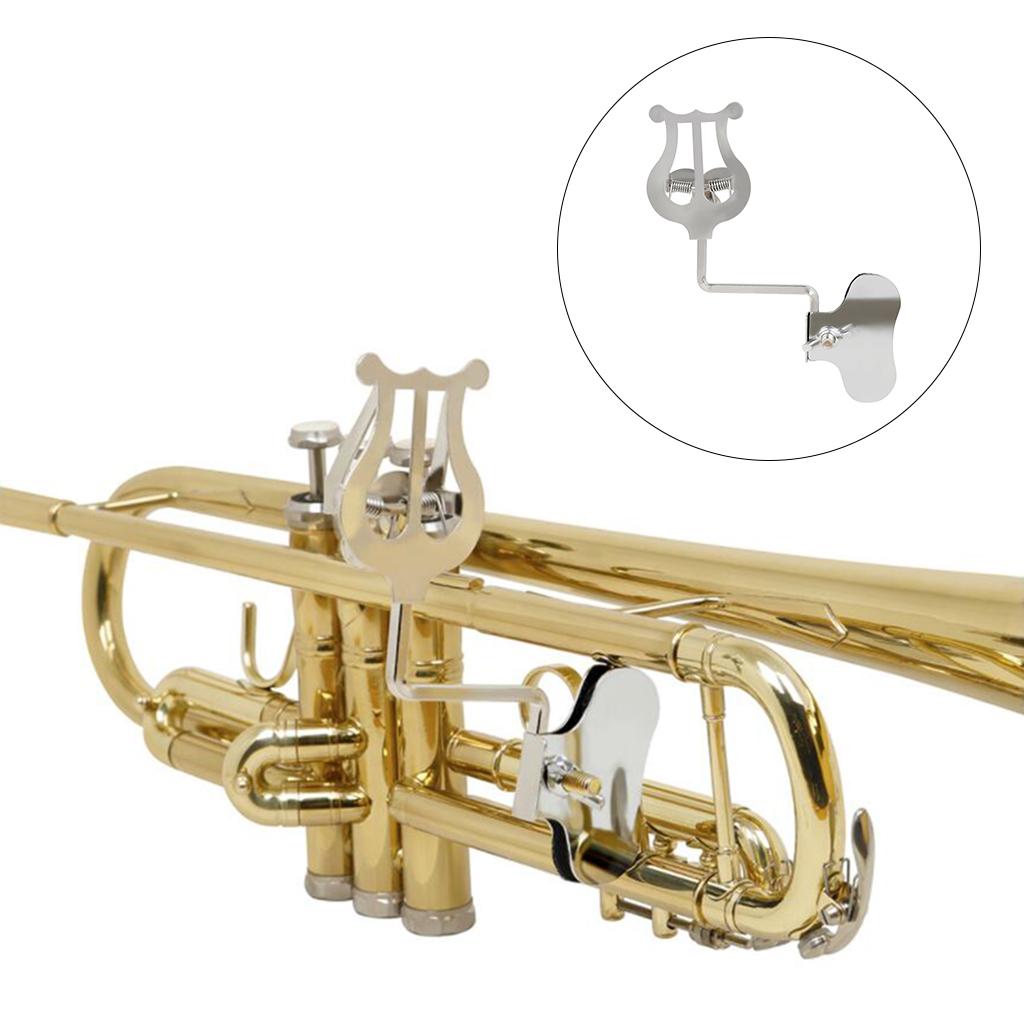 Clamp On Stand Sheet Music Clip Accessories Folder Metal Trumpet Trombone Lightweight Durable Universal Portable Marching Lyre