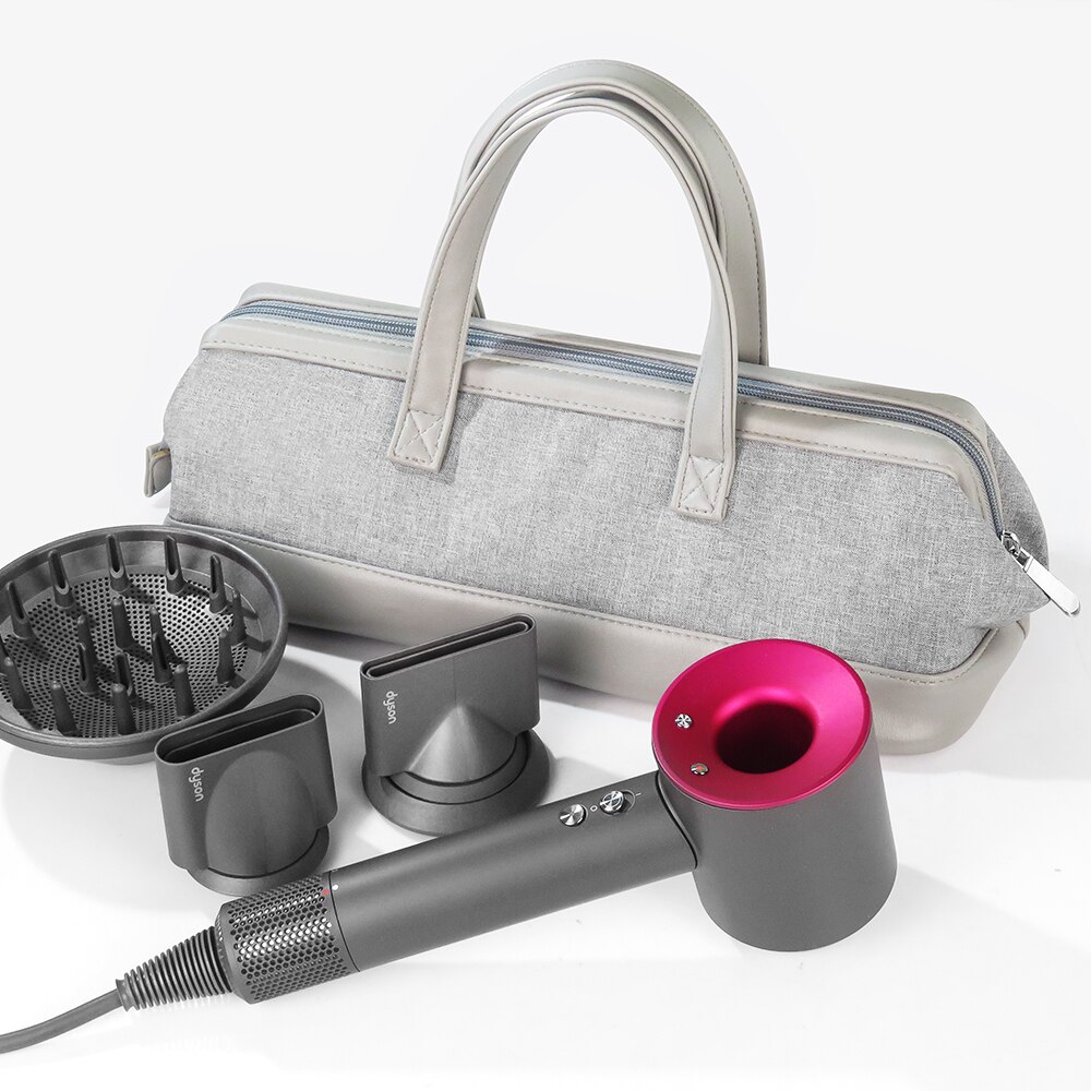 Hair dryer travel case, hair bag, large capacity storage bag with handle for dyson hair dryers, portable case, dustproof organizer
