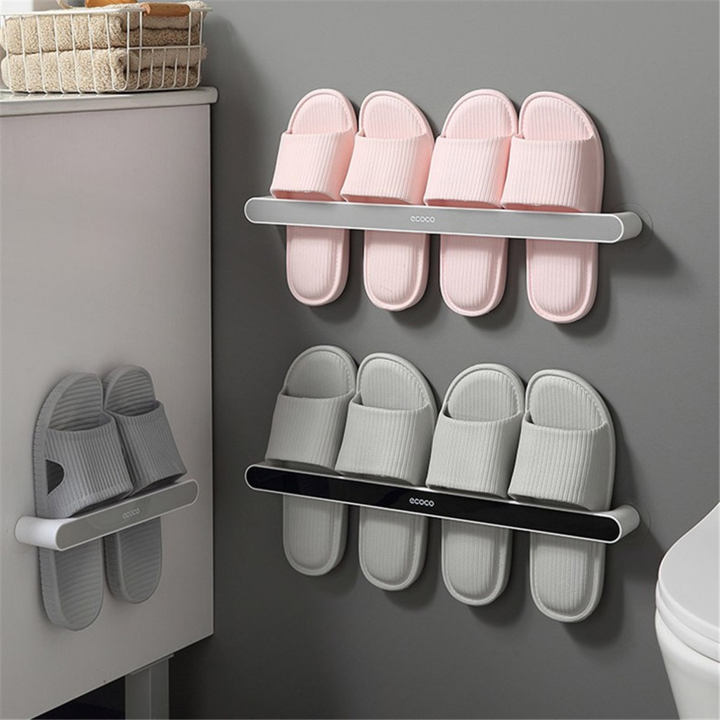 Slippers Rack Slippers Organizer Muur Gemonteerde Rack Punch Gratis Rack voor Thuis Schoen Kast Plastic Sandaal Plank