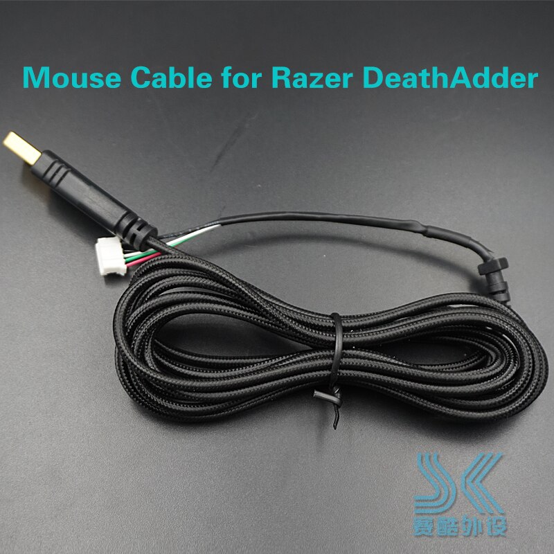Gaming muis usb muiskabel vervangende draad voor razer deathadder 1800 3500 abyssus wit zwart deathadder elite: Deathadder 3500 2013