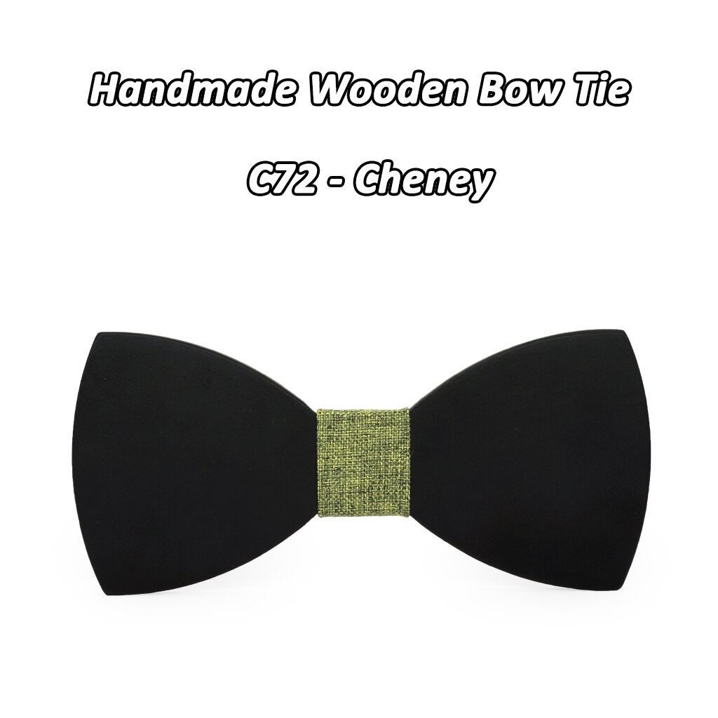 Mahoosive Kinderen Kids Jongens Hout Effen Kleur Wedding Pre Gebonden Clip Kind Nek Strikjes Stropdassen C71-C76 COMBO: C72 - Cheney