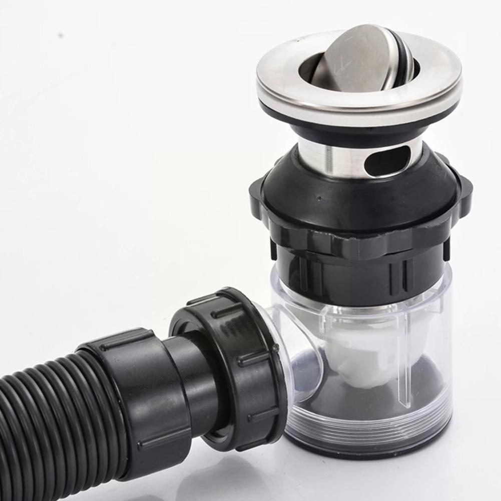 Washbasin Integrated Steel Drain Pipe Washbasin Wash Clamshell Drain Pipe Fittings Basin Drain T1t1