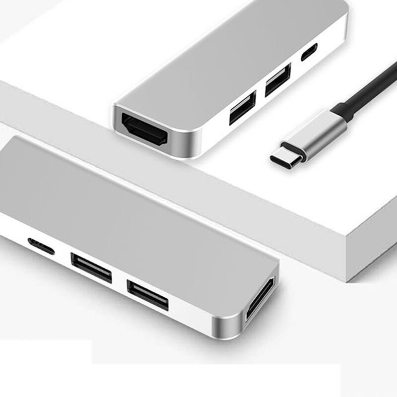 USB C Hub Type-C to HDMI 4K Hub USB Adapter Type C PD Charging Port for Pro Samsung Galaxy S8 Type-C Hub