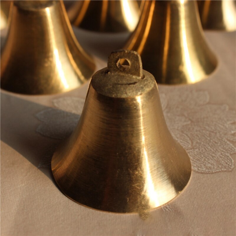 5 pièces vache cheval mouton pâturage laiton cloches ferme Animal corne cloche noël sonnette collier pour animaux de compagnie breloques décoration