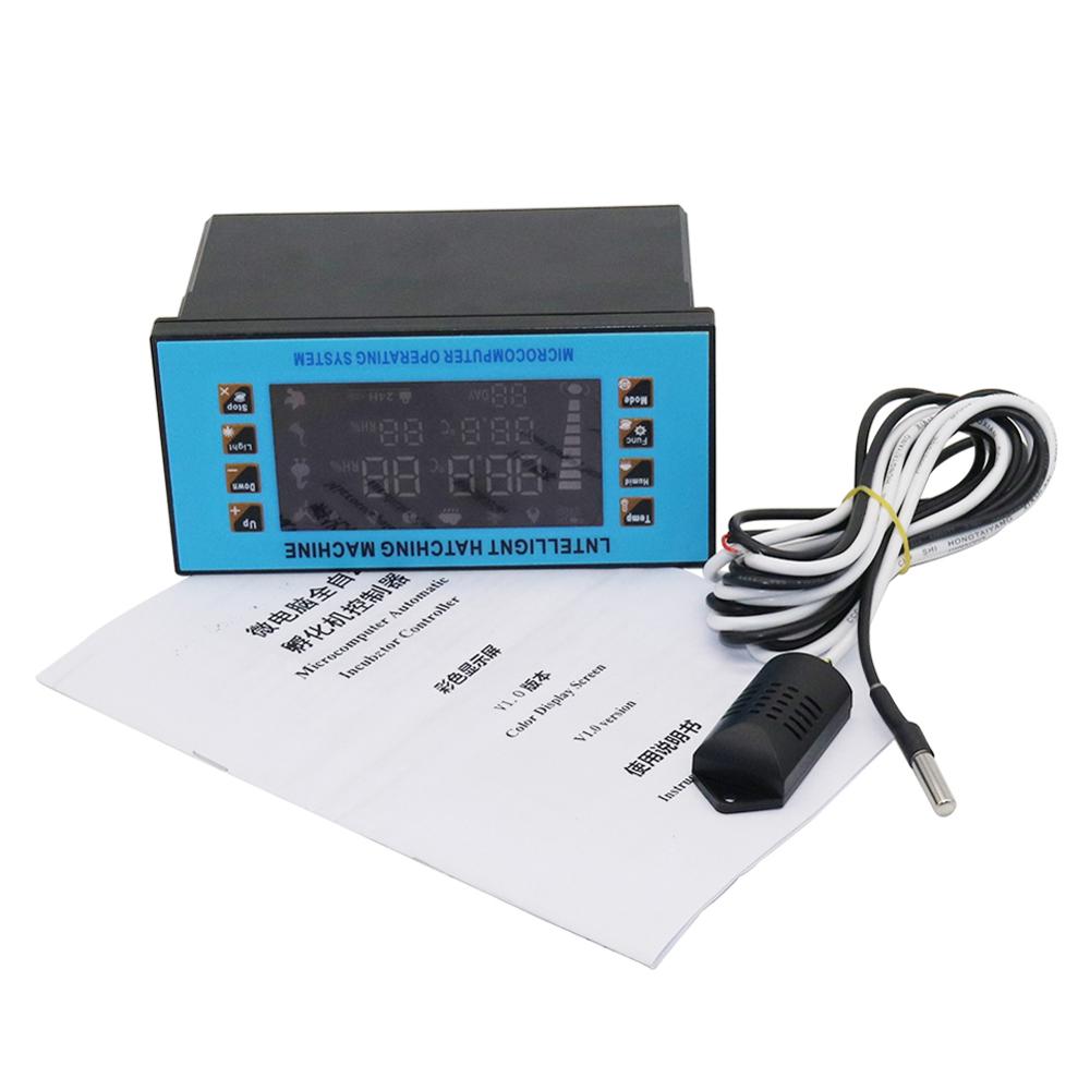 1Set Multifunctional Electronic Colorful LED Display Temperature Humidity Incubator Controller Chicken Poultry Incubation Device