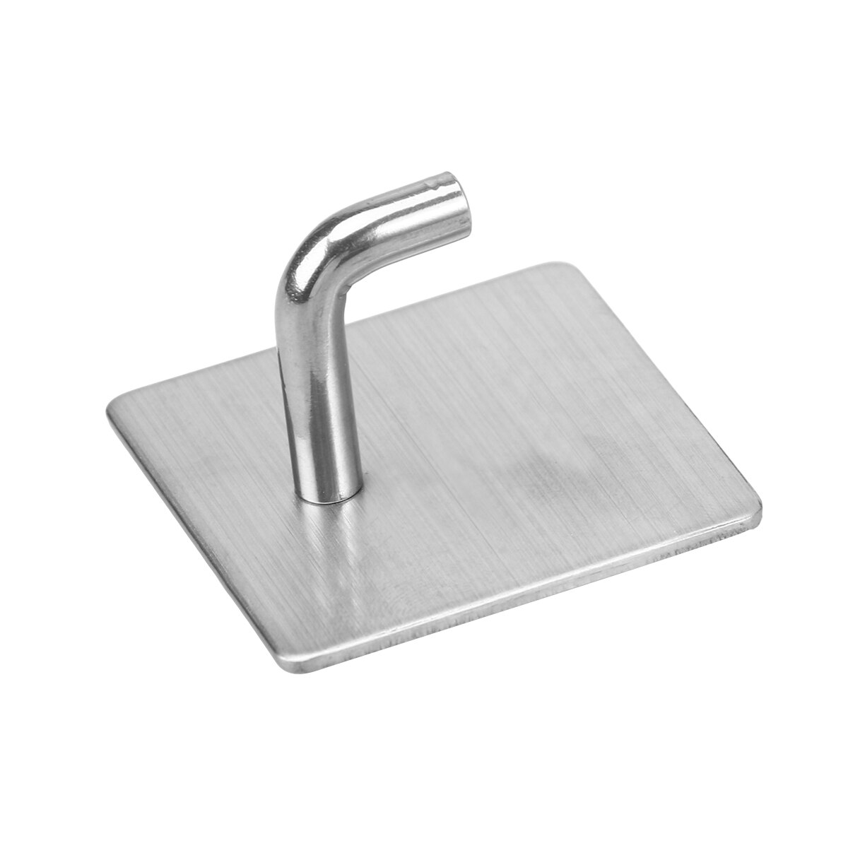 5Pcs Stainless Steel Hooks Strong Adhesive Mirror Wall Hooks Self Sticking Hooks for Cloakroom Kitchen Bathroom