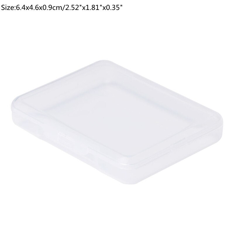 1 Pc Rectangular Plastic Clear Transparent Storage Box Collection Container Organizer Small Items Holder Mini Box: style 2