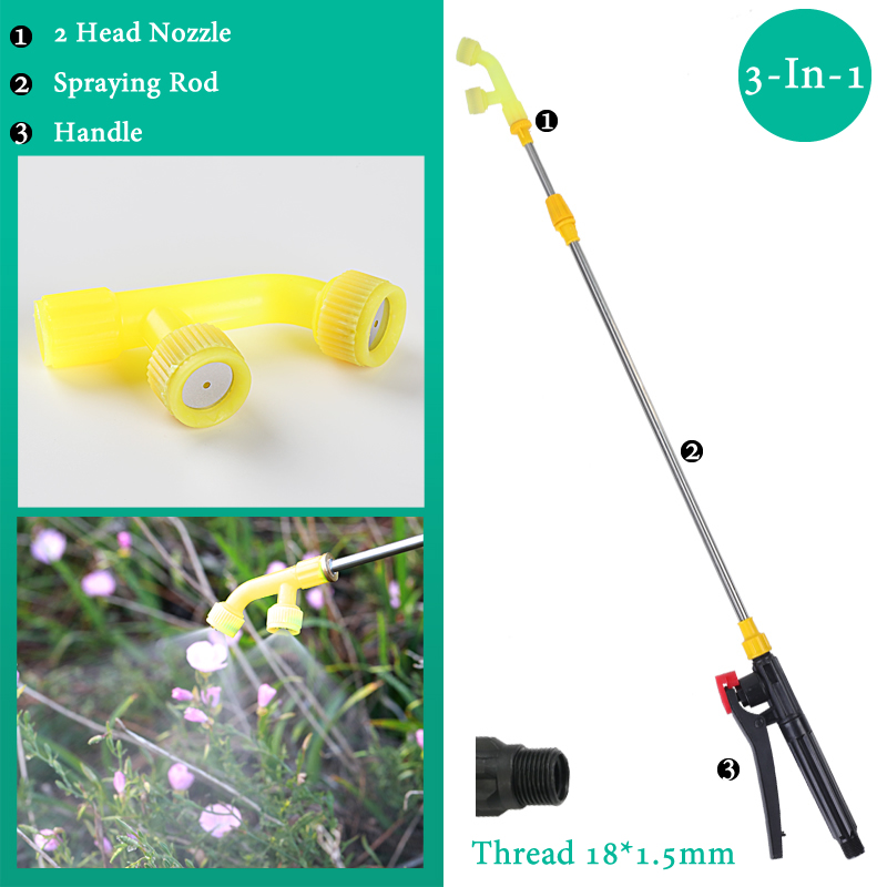 Tige de pulvérisation rétractable de 0.45-0.8m, pour pulvérisateur à pression manuelle, pulvérisation de pesticides de jardin extérieur, arrosoir d'arbre, accessoires: Gris clair