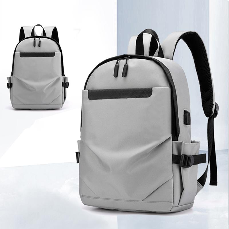 Rucksack Oxford Wasserdicht Männer Schule Rucksack Laptop Schule Tasche Für Teenager Jungen Anti-diebstahl Umhängetasche: grau