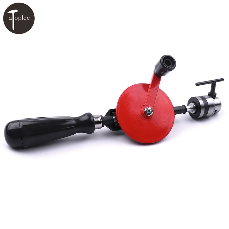 Brand Double Gear Hand Drill 1.5-10mm (3/8 inch) Clamping Range DIY Woodworking Hand Drill Rotary Hole Tools