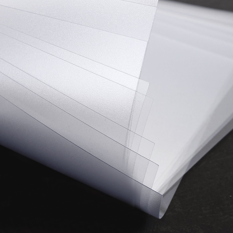 Couverture de reliure transparente mate A4, Film plastique PP pour reliure de documents, couverture de données de contrat, feuille mate pour fourniture de bureau