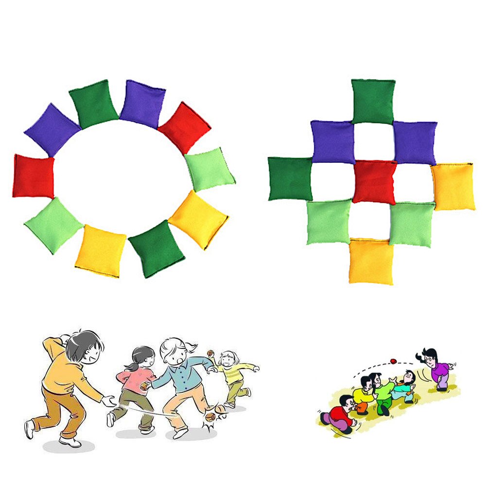 10 stuks Nylon Zitzakken Fun Sport Outdoor Familie Games Zitzak Toss Carnaval Toys Nylon Bean Bag ouder- kind interactie game