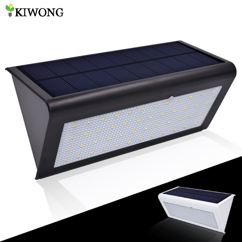 48 led-zonne-bewegingssensorlampen, 800lm superheldere draadloze beveiligingslampen voor buiten op zonne-energie met 4 intelligente modi