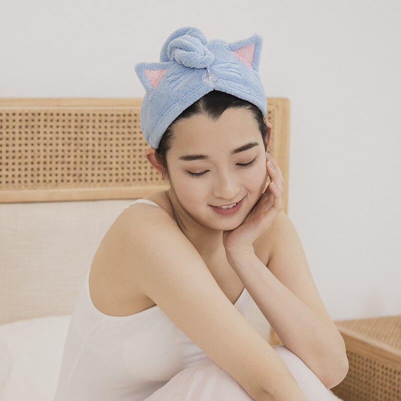 Kvinnor mikrofiber handduk hår handduk badlakan för vuxna hem frottéhanddukar badrum serviette de douche turban för torkning av hår