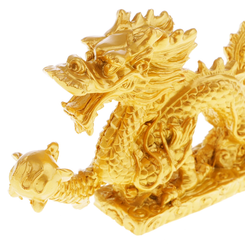 Sculpture de Statue de Dragon Feng Shui chinois attirer la richesse et la bonne chance ornement Animal meubles de maison richesse et chance