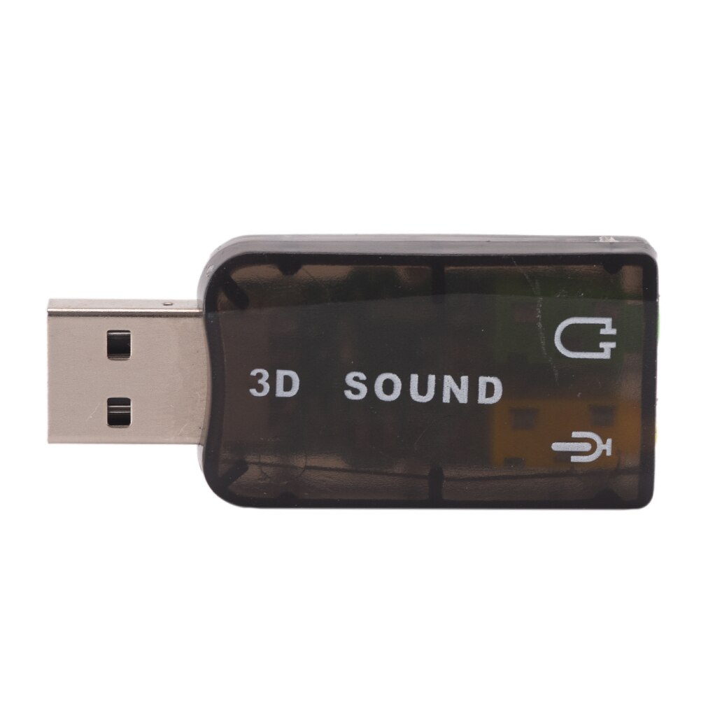 USB 3D carte son USB Audio 5.1 externe USB carte son adaptateur Audio Mini haut-parleur Interface Audio micro casque très bon marché