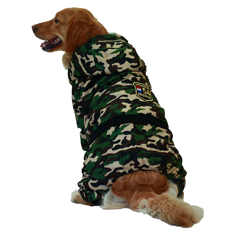 Ropa de invierno cálida de camuflaje Para mascota Perro de grande, mono con capucha, abrigo Para Retriever, chaqueta Para perros grandes, Ropa Para Perro Chihuahua: M