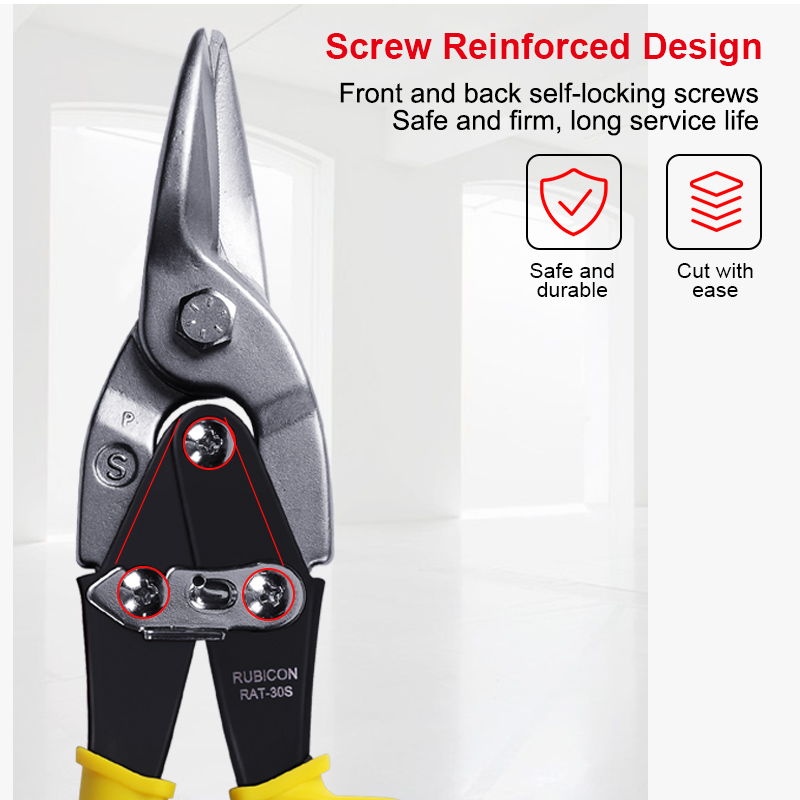 Aviation Scissor Tin Snips Metal Snip Iron Plate Cut Shear Industrial Work Metalworking Iron Cutter Hand Tool