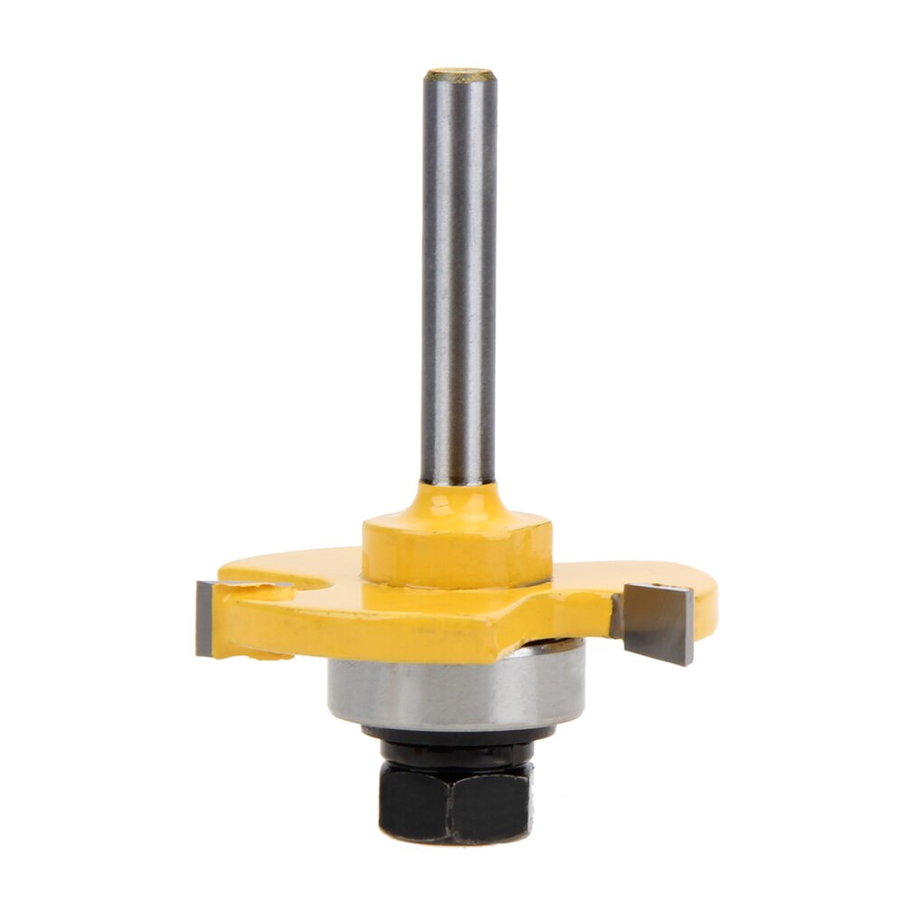 Freesset met 2 pc schachten, messing en groefverbinding, 3/4 " houtsnijgereedschap