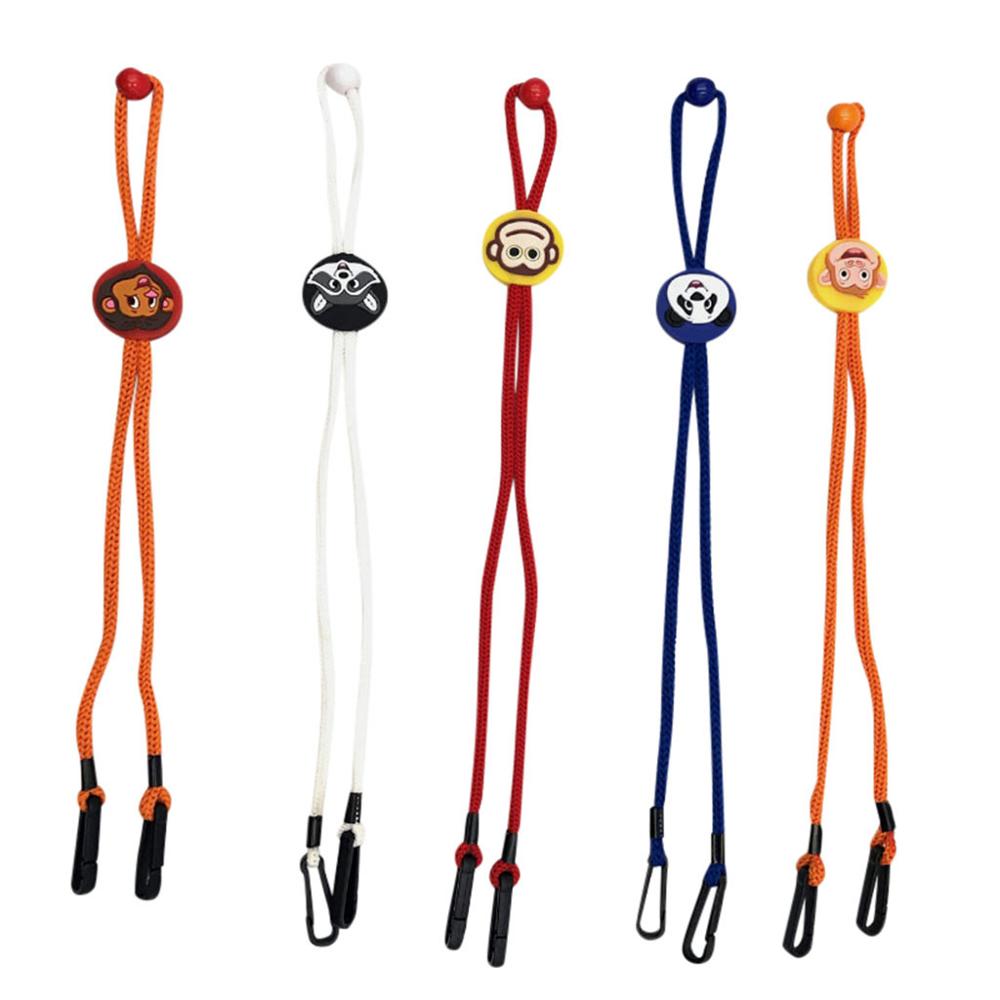 5 uds. De Mascarillas ajustables, cordón de máscara de seguridad práctico y práctico, soporte para oreja, cuerda, máscara facial portátil, cordón para colgar en el cuello