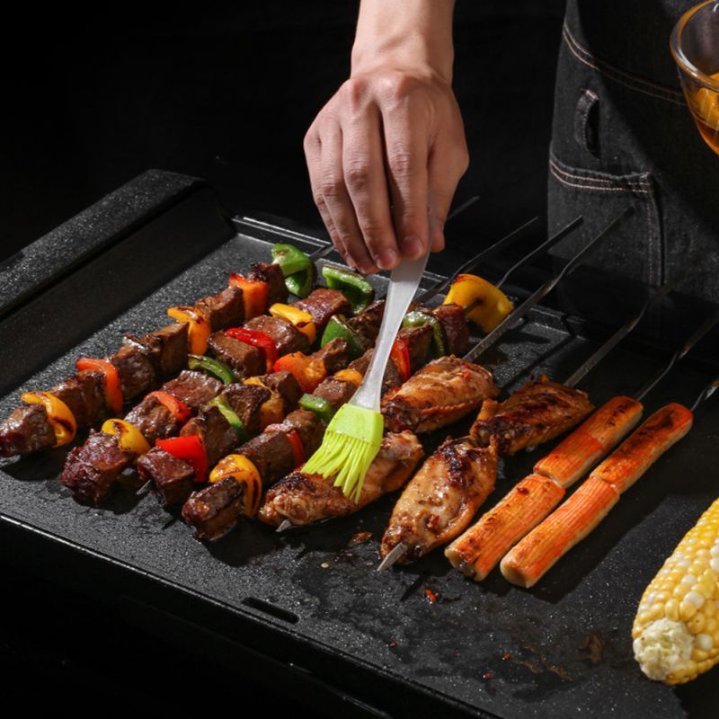 20 Grillspyd Rustfrit Stål - Flade - 35-40cm