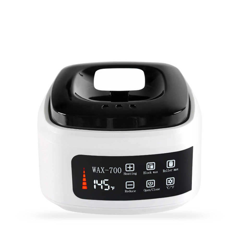 500ml Making Wax Supplies Multi-Functional Wax Heater Smart Unhaired Butter-Bean Wax Melting Machine Wax Machine: US plug