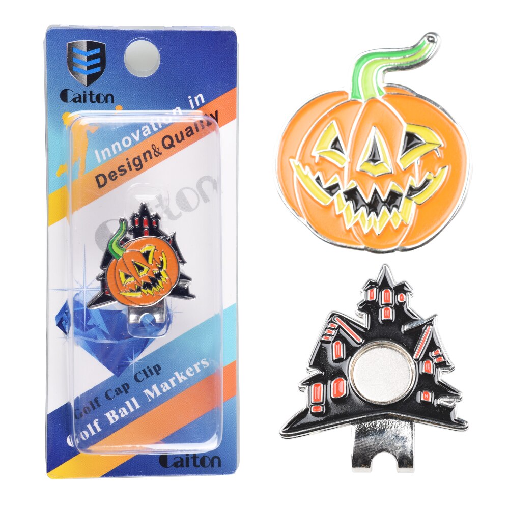 1Pcs Golf Ball Mark+Golf Hat Clip Magnetic Alloy marker golf accessories Golf Cap Clips Golf Training Aids: 6