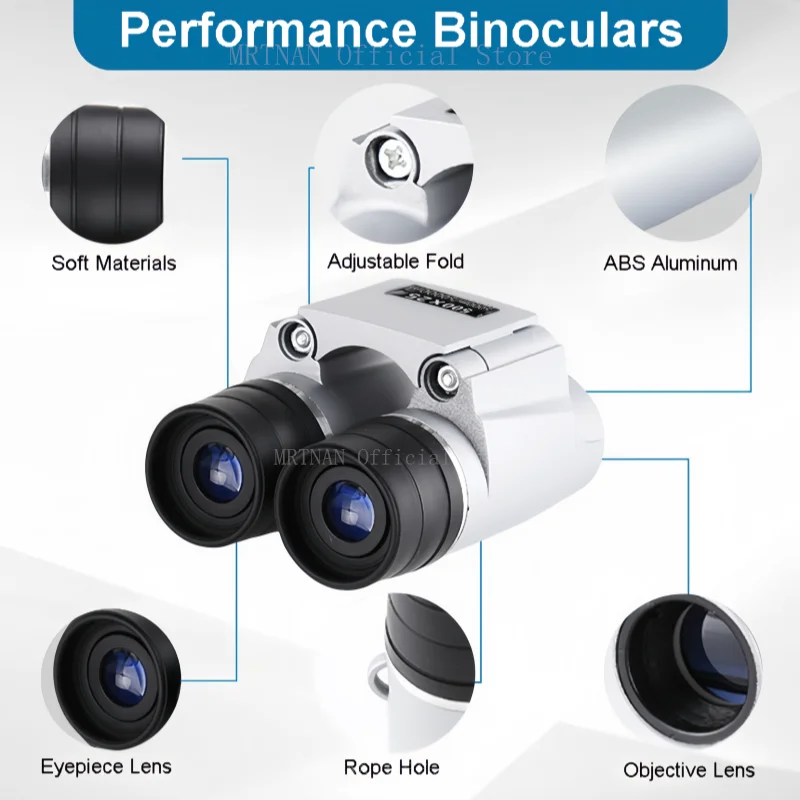 50000m Powerful Binoculars Automatic Focusing Telescope HD High-magnification Low-light Portable Outdoor Binoculars