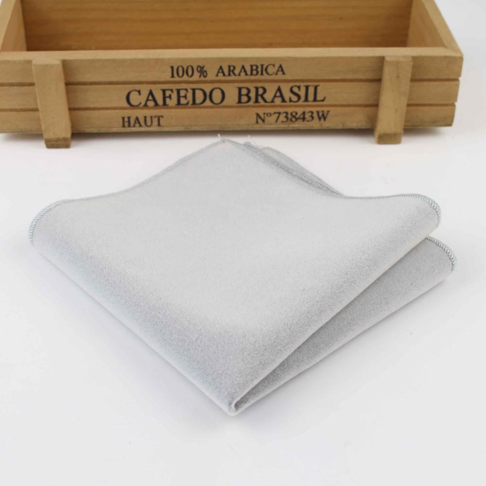 Starke fest Mikro Wildleder- Taschentuch Bräutigam Leder Herren Plaid Weiche Schals Für Männer Taschentücher Tasche Platz Taschentücher