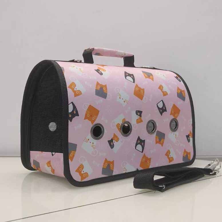 Dog Cat Carrier Backpack Travel Breathable Pet Bag Out Folding Shoulder Messenger Bag for Small Dogs Pet Suppliers: 10 / L(40x21x27cm)