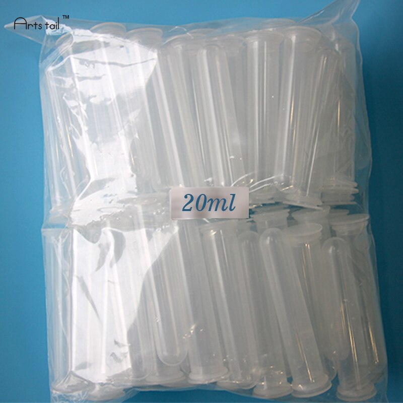 20 ml Zentrifugenröhrchen Kunststoff Reagenzglas EP Flache Kant Rund Sonde Flasche Dicke Zauberstab Entsprechende Elastizität 20 STÜCKE