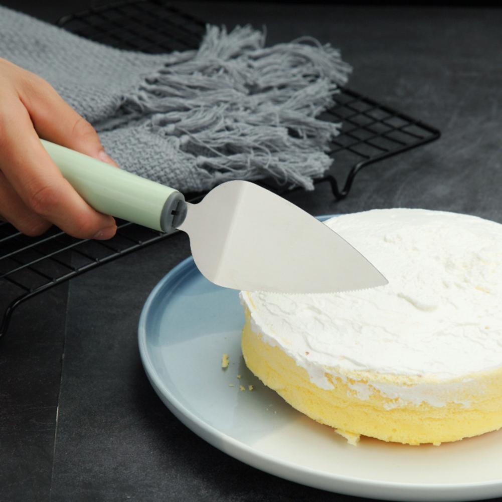 Cake Schop Goede Gekartelde Rand Cake Dessert Schop Duurzaam Taart Spatel