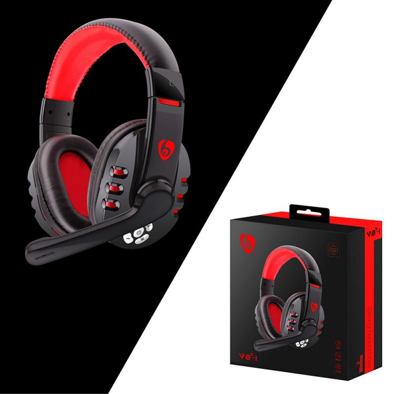 Draadloze Bluetooth Gaming Hoofdtelefoon Met Microfoon Verstelbare Over Ear Headsets Koptelefoon Lage Bass Stereo Voor Pc Laptop