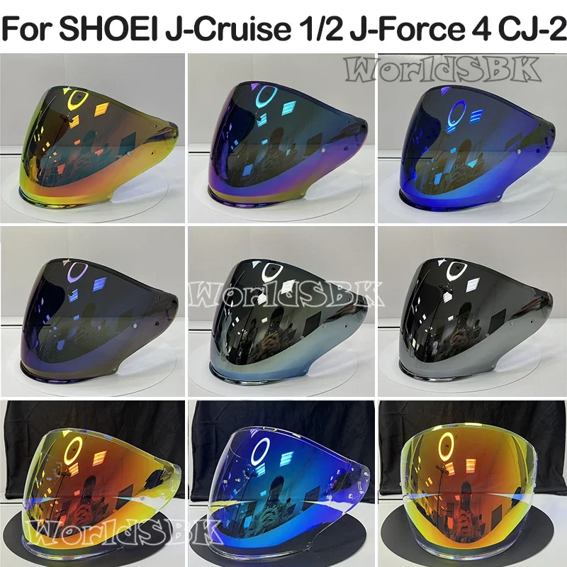 Helmvizier voor SHOEI J-Cruise 1 J-Cruise 2 J-Force 4 CJ-2 Motorhelm Lens Open gelaatsscherm Viseria Capacete Moto Glasse