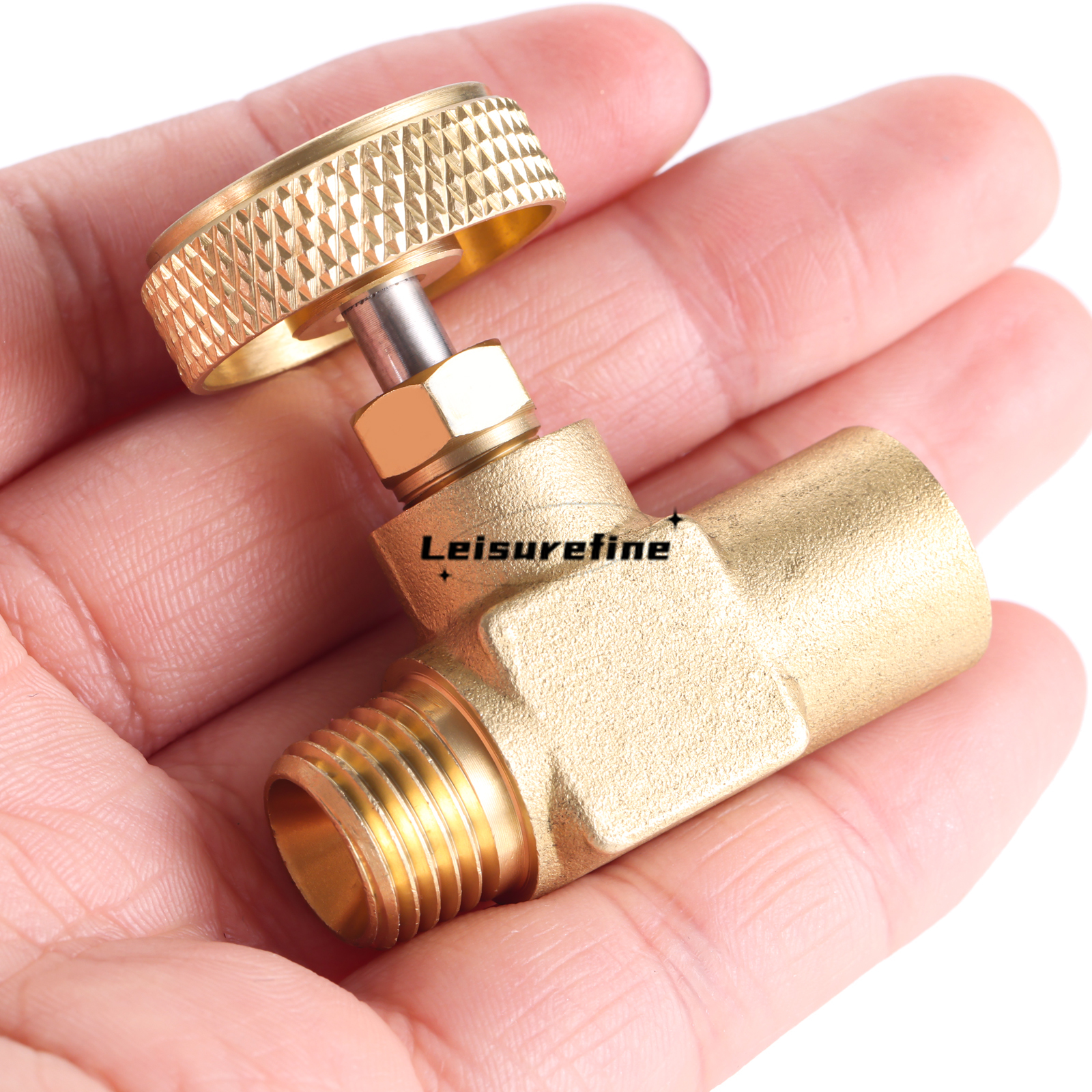 Needle Valve 1/4" Female NPT X 1/4" Male NPT Heavy Duty Brass High Pressure Propane LPG Gas Flow Butane Control Replacements