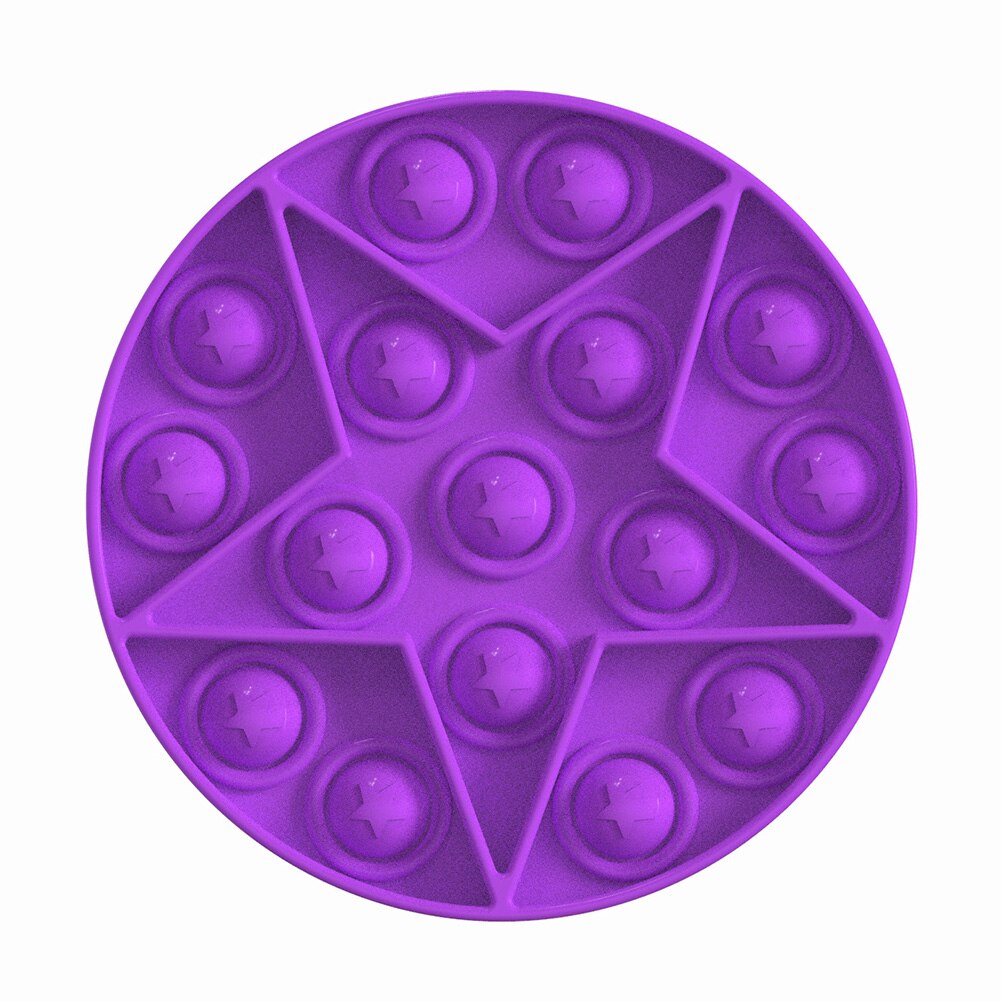 neue Star Shaped Push Blase Spielzeug Squeeze Spielzeug Kinder Erwachsene Stress Relief Silikon Zappeln Sensorischen Spielzeug für Kinder: 4