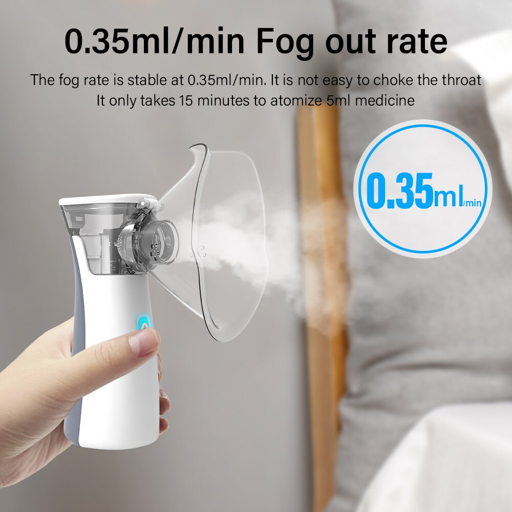 Silencieux Maille De Poche Nébuliseur Asthme Inhalateur Atomiseur Mini Portable Nébuliseur Humidificateur Enfants Soins de Santé
