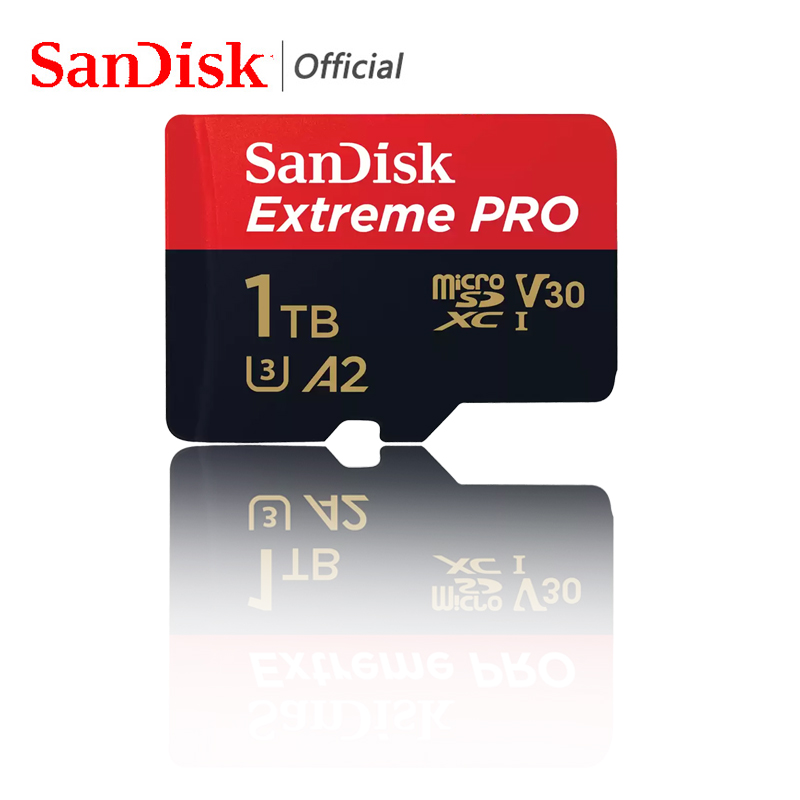SanDisk Extreme Pro Micro SD Card V30 U3 A2 Memory Card 512Gb 256Gb 128Gb 64Gb 32Gb 1Tb Max up to 250Mb for Samrtphone PC Phone