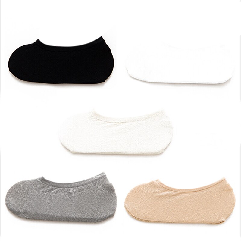 5 Paia Calzini Bassi Traspiranti Invisibili - Calzini Estivi Donna - Cotone Elastico Casual