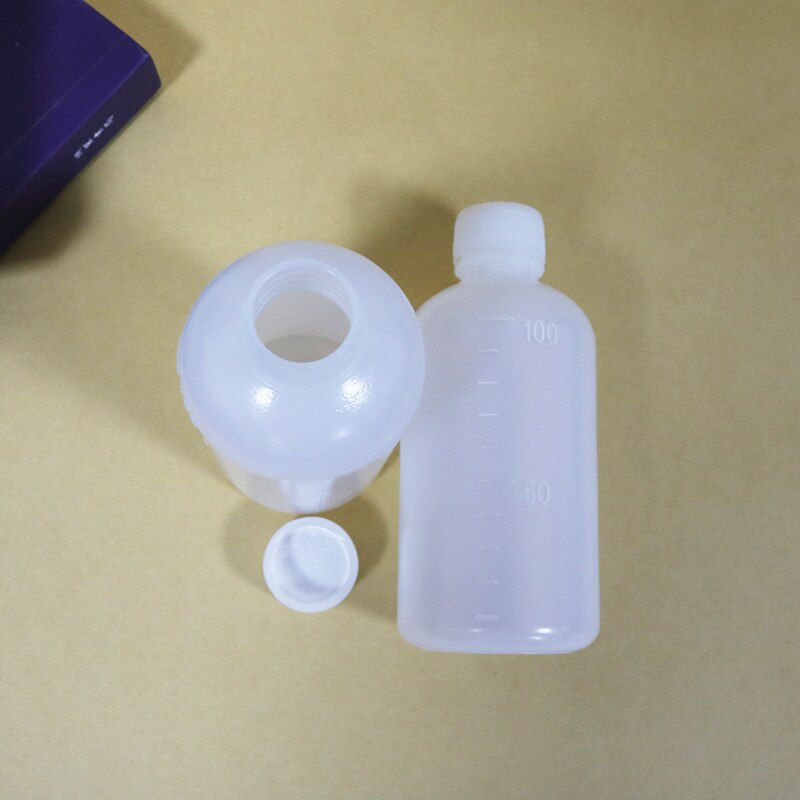 2 Pcs 100ml Reagent bottle screw cap laboratory equipment plastic reagent sub-bottle sealed bottle chemical container