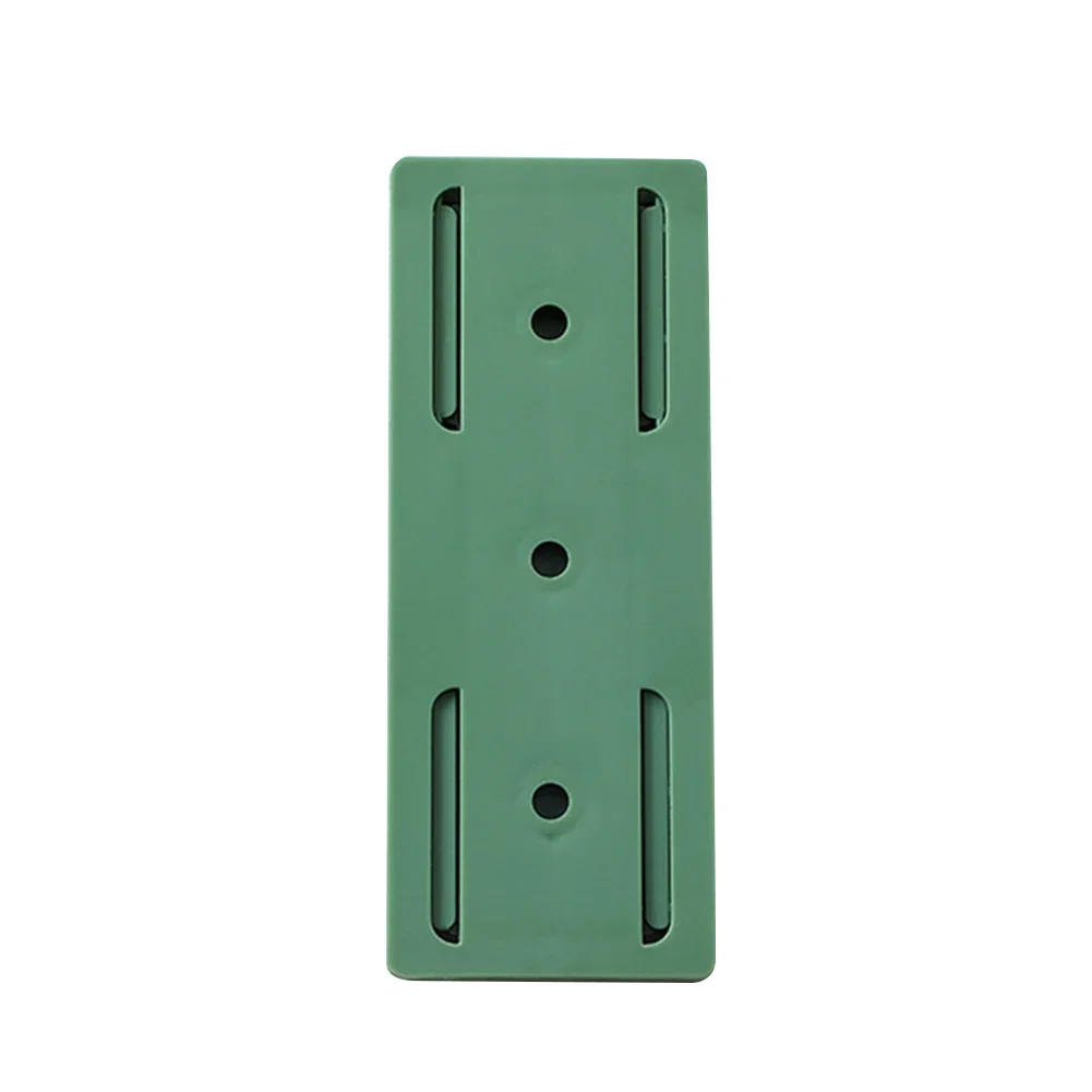 Wall Mounted Socket Holder Fixer Patch Self-Adhesive Power Socket Strip Fixator Punch-free Plug Socket Organizer for Home Office: black