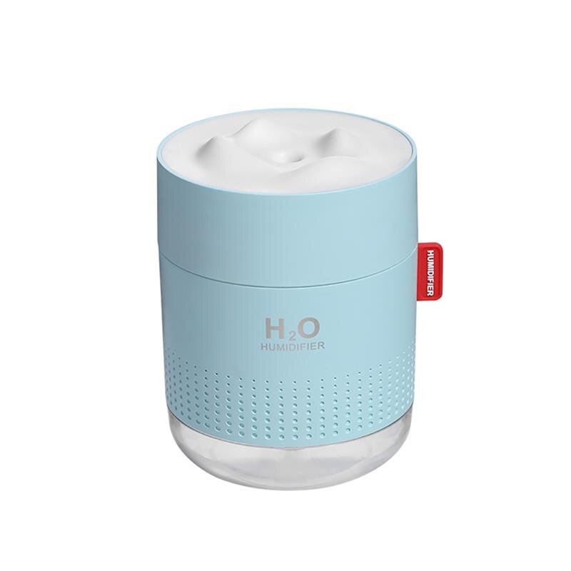 Ultrasonic Humidifier USB Desktop Mini Humidifier Household Atomizer Diffuser Indoor Air Purifier 500ML Safety: blue