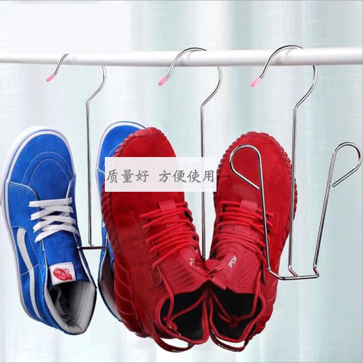 Zapatero de acero inoxidable anging multiusos balcón exterior ventana estante para el hogar para secar zapatos rejilla de secado para calzado ganchos