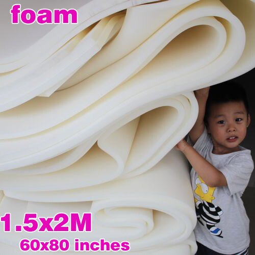 High Density Foam Firm Foam Upholstery Foam Seat Cushion Mattress Foam Rubber Slab Sponge Size 60"x80"/ 150cm X 200cm