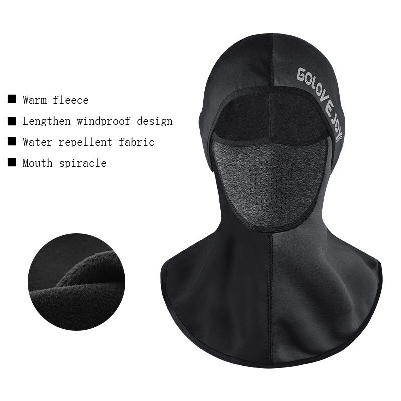Vindtät vinter balaclava skidor cykling snowboard balaclava cykel man skid mask andas fleece termisk varm fiske skid hatt: C stil grå