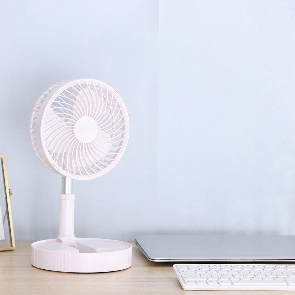 Portable Telescopic Mini Fan USB Rechargeable Student Fan Portable 2 In 1 Floor Stand Pedestal Fan Foldable Fan