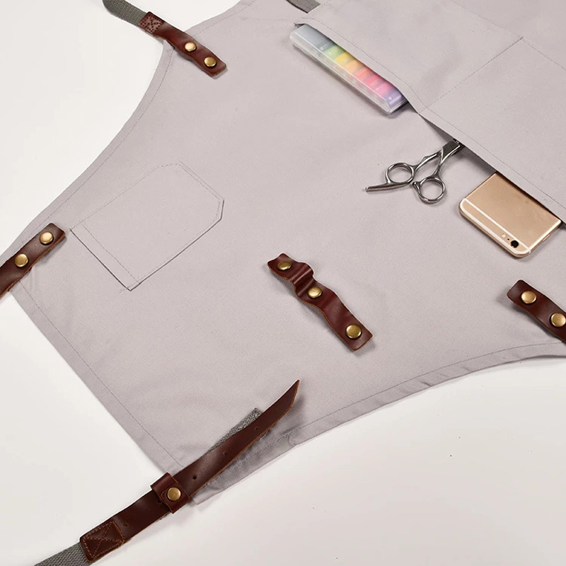 Koreaanse Mode Canvas Barista Schort Taart Kapper Chinese Voedsel Dezelfde Stijl Werkkleding