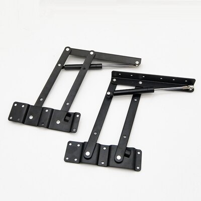2 pcs Lift Up Top Mechanism Hardware Folding Spring Air-Operated Tea Table Hinge Furniture Coffee Computer Table Hinge Rack: Default Title