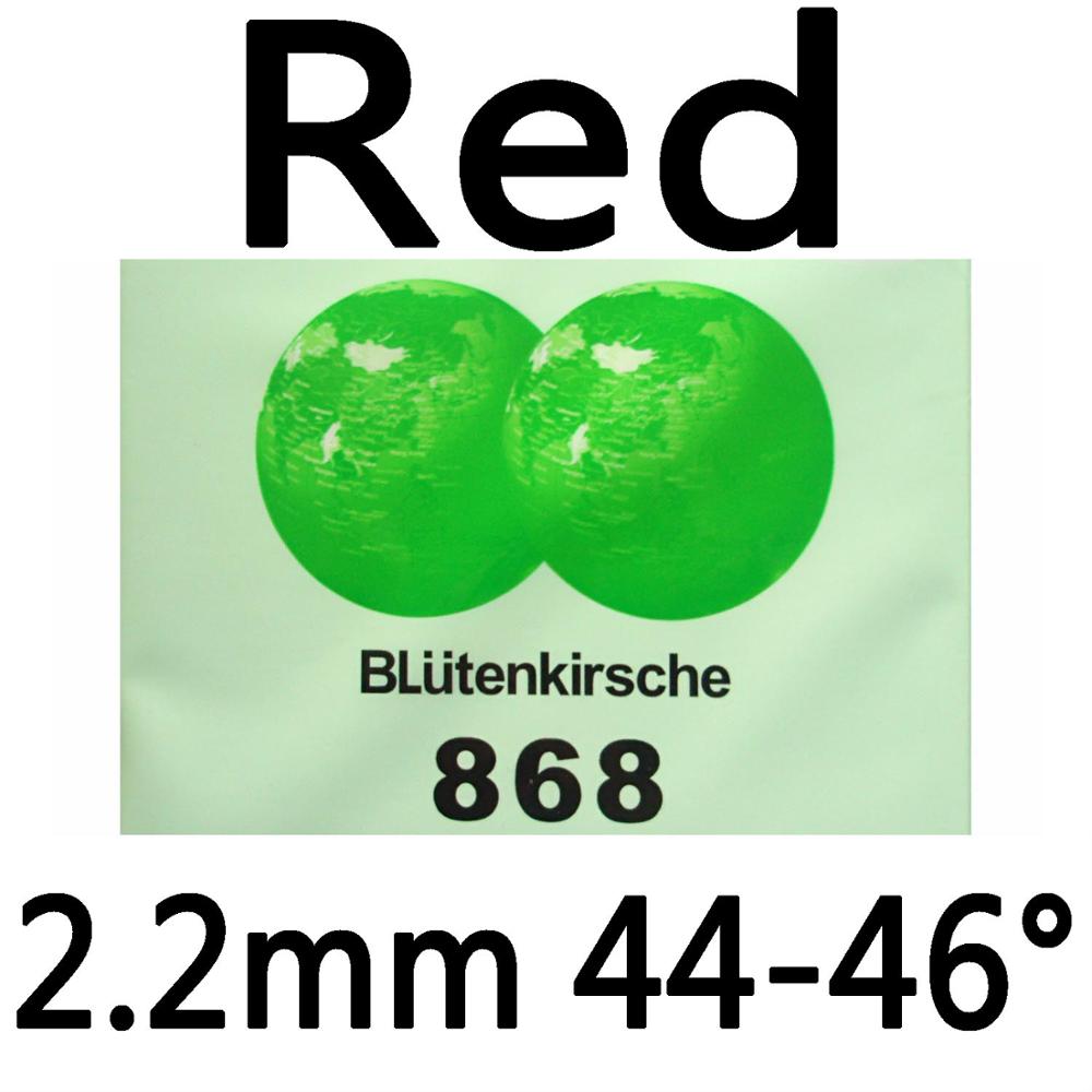 Kokutaku BLutenkirsche 868 SPANNING NON-TACKY Puistjes In Tafeltennis Rubber met Spons De aanbieding: Red 2.2mm H44-46